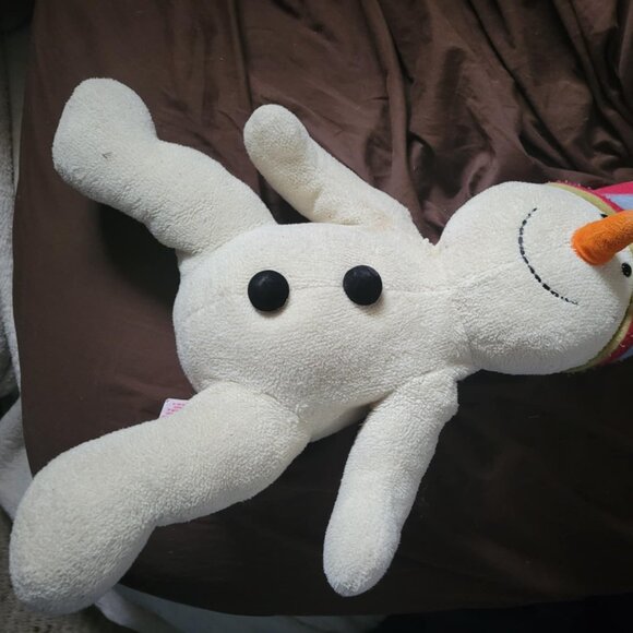 Russ Berrie SNOWDIN Snowman Plush 20" EUC Multi Color Hat - Picture 5 of 6